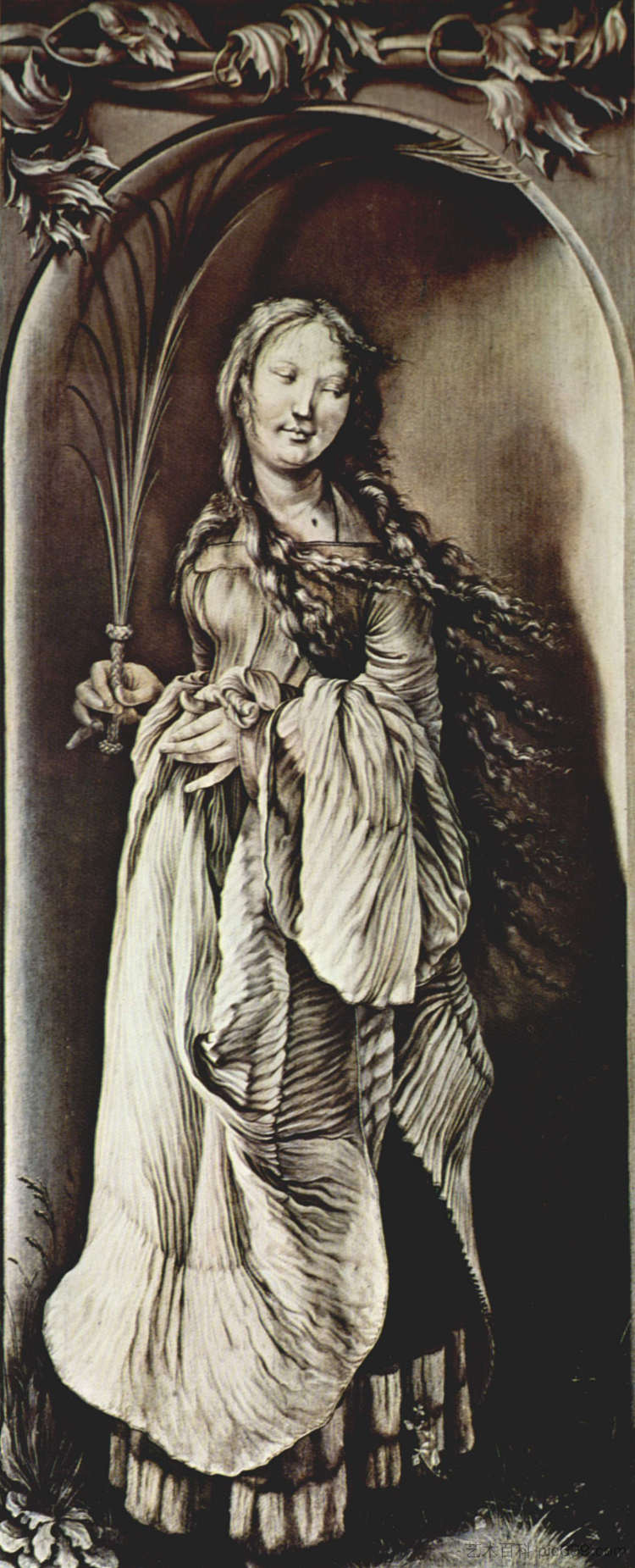 圣露西(c.283-c.304) St. Lucy (c.283-c.304) (c.1509 - c.1511),马蒂亚斯·格吕内瓦尔德
