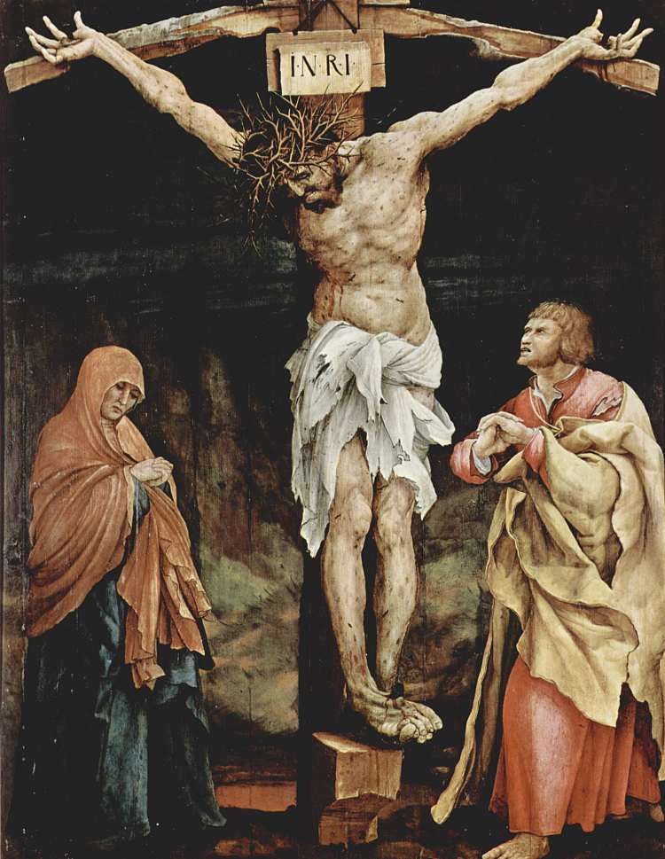 受难 The Crucifixion (1523 - 1524)，马蒂亚斯·格吕内瓦尔德
