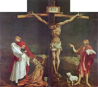 十字架（细节来自伊森海姆祭坛画） The Crucifixion (detail from the Isenheim Altarpiece) (c.1512 – c.1515)，马蒂亚斯·格吕内瓦尔德