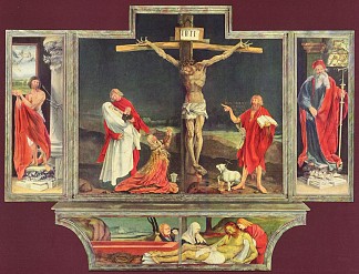 伊森海姆祭坛画（第一张脸） The Isenheim Altarpiece (1st face) (c.1512 – c.1516)，马蒂亚斯·格吕内瓦尔德