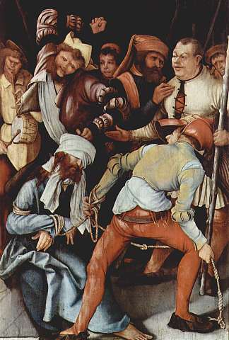 对基督的嘲弄 The Mocking of Christ (1503)，马蒂亚斯·格吕内瓦尔德
