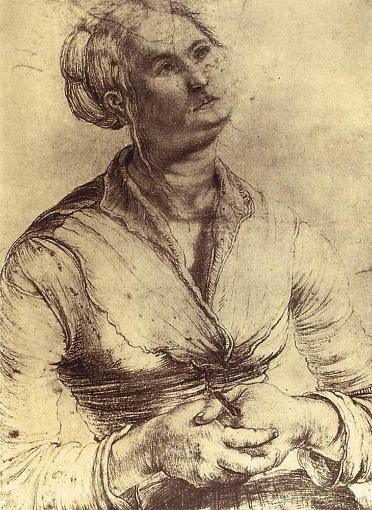 抬头的女人 Woman Looking Up (1512 - 1514),马蒂亚斯·格吕内瓦尔德