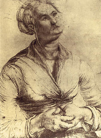 抬头的女人 Woman Looking Up (1512 – 1514)，马蒂亚斯·格吕内瓦尔德
