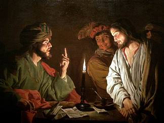 该亚法之前的基督 Christ before Caiaphas (c.1630 – c.1635)，马蒂亚斯·斯托姆