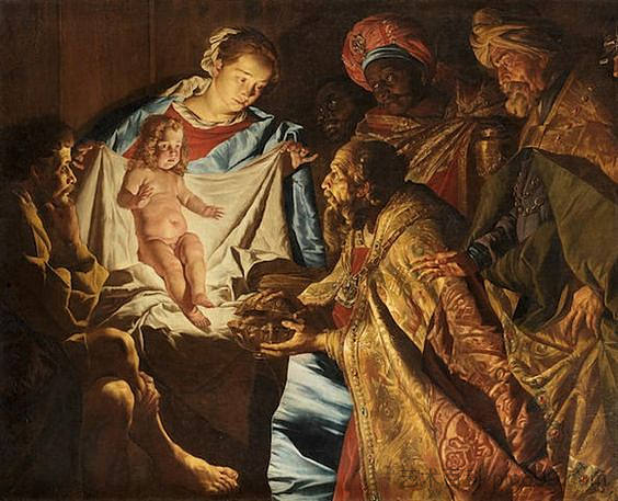 贤士的崇拜 The Adoration of the Magi，马蒂亚斯·斯托姆