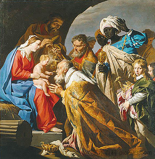 贤士的崇拜 The Adoration of the Magi (c.1630 - c.1635)，马蒂亚斯·斯托姆