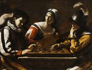 吃水游戏 The Game of Draughts (1635)，马蒂亚·普雷蒂