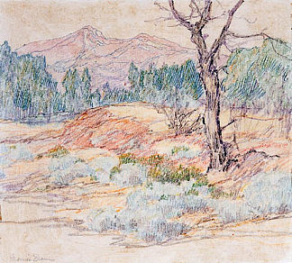 风景与树 Landscape with Tree (1910)，莫里斯·布劳恩