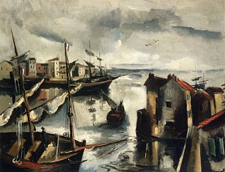 渔港 Fishing Port (1911)，莫里斯·德·乌拉曼克