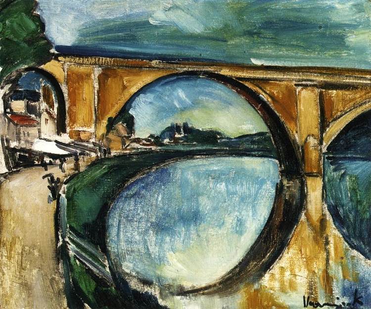 马恩河畔诺让的渡槽 The Aqueduct at Nogent sur Marne (1910 - 1911)，莫里斯·德·乌拉曼克