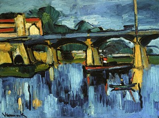 茶头大桥 The Bridge at Chatou (1906)，莫里斯·德·乌拉曼克