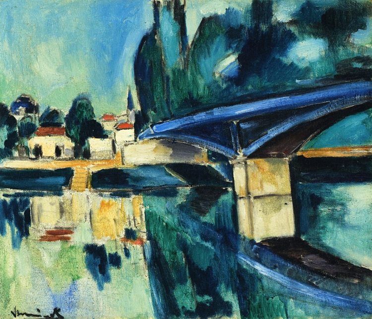 诺让大桥 The Bridge at Nogent (c.1907 - c.1910)，莫里斯·德·乌拉曼克