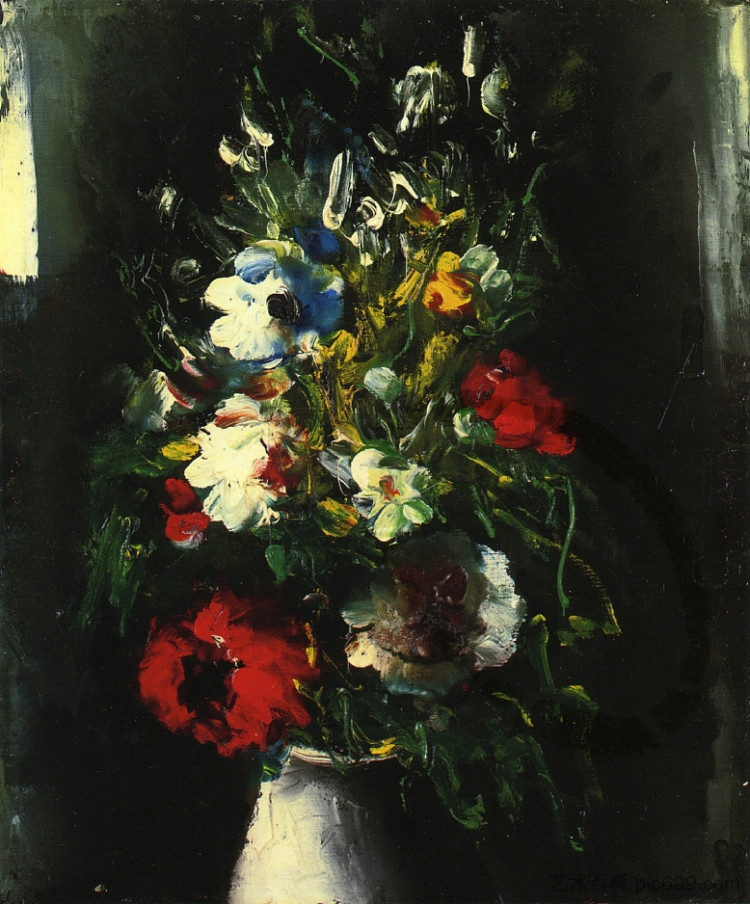 花瓶 Vase of Flowers，莫里斯·德·乌拉曼克