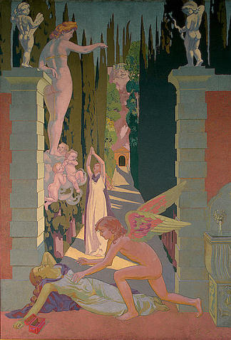 心灵的故事：小组4。维纳斯的复仇 The Story of Psyche: panel 4. The Vengeance of Venus (1908)，莫里斯·丹尼斯