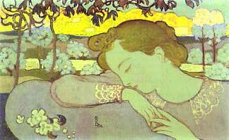 沉睡的女人 Sleeping Woman (1892)，莫里斯·丹尼斯
