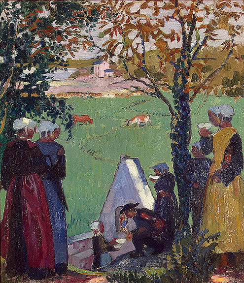 古德尔的圣泉 The Sacred Spring at Guidel (1905)，莫里斯·丹尼斯