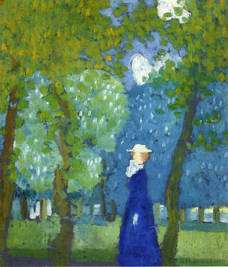 蓝衣女人 Woman in Blue (1899)，莫里斯·丹尼斯