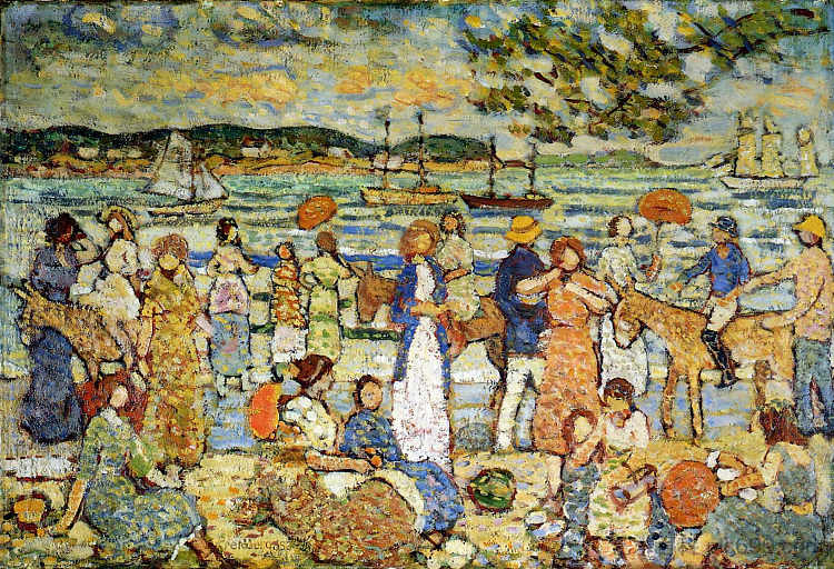 沿着海岸 Along the Shore (c.1914 - c.1915),莫里斯·普雷德加斯特