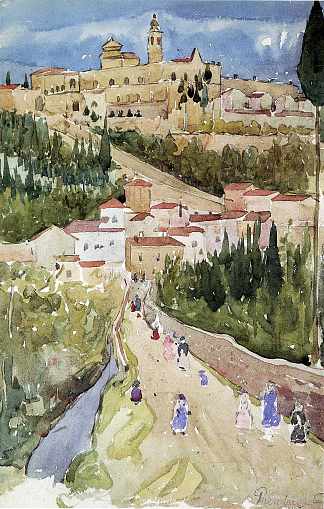 阿西西 Assisi (c.1898 – c.1899)，莫里斯·普雷德加斯特
