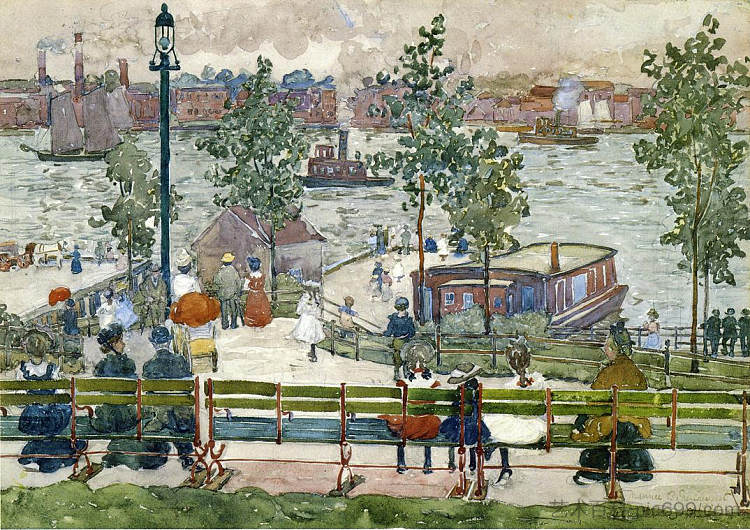 东河公园 East River Park (1901)，莫里斯·普雷德加斯特