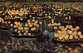 救世主的盛宴 Feast of the Redeemer (c.1899)，莫里斯·普雷德加斯特