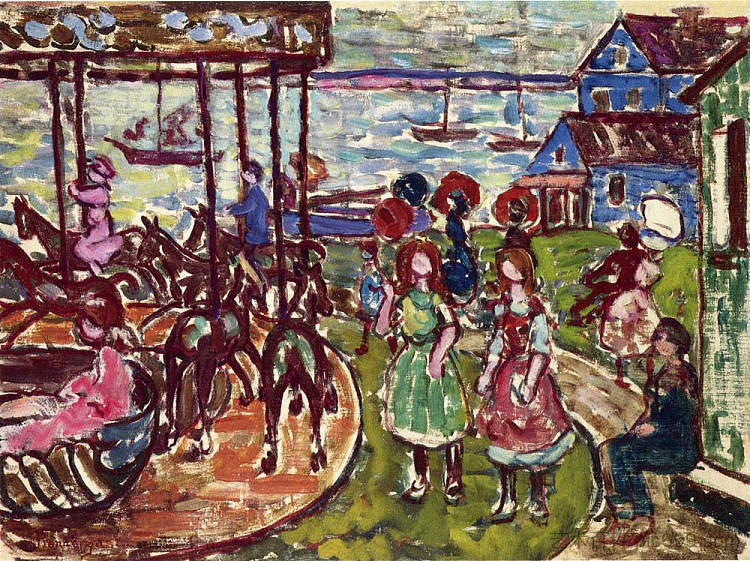 旋转木马 Merry Go Round (c.1910 - c.1913)，莫里斯·普雷德加斯特