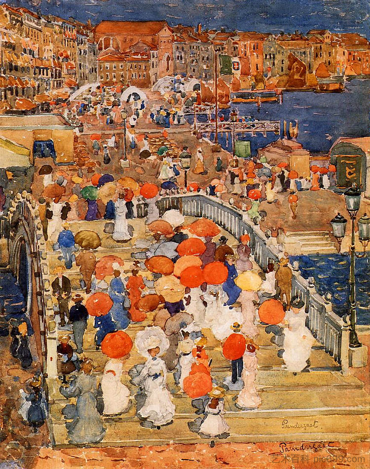 Ponte della Paglia（也称为大理石桥） Ponte della Paglia (also known as Marble Bridge) (1898 - 1899)，莫里斯·普雷德加斯特