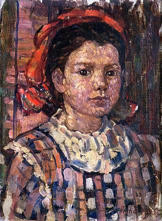 一个年轻女孩的肖像 Portrait of a Young Girl (c.1910 – c.1913)，莫里斯·普雷德加斯特
