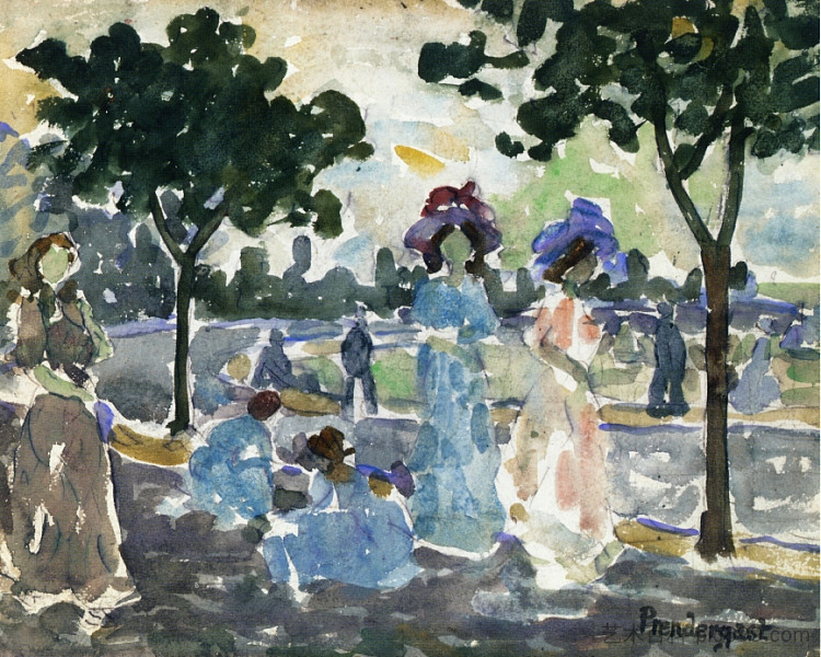 通往海岸的道路 Road to the Shore (c.1915 - c.1916),莫里斯·普雷德加斯特