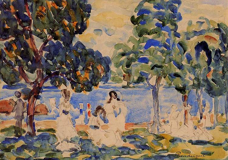 夏日 Summer Day (c.1907 - c.1910)，莫里斯·普雷德加斯特