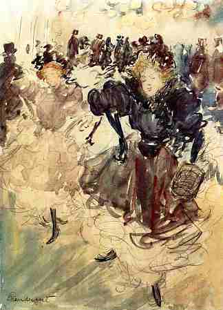 舞者 The Dancers (c.1893 – c.1894)，莫里斯·普雷德加斯特
