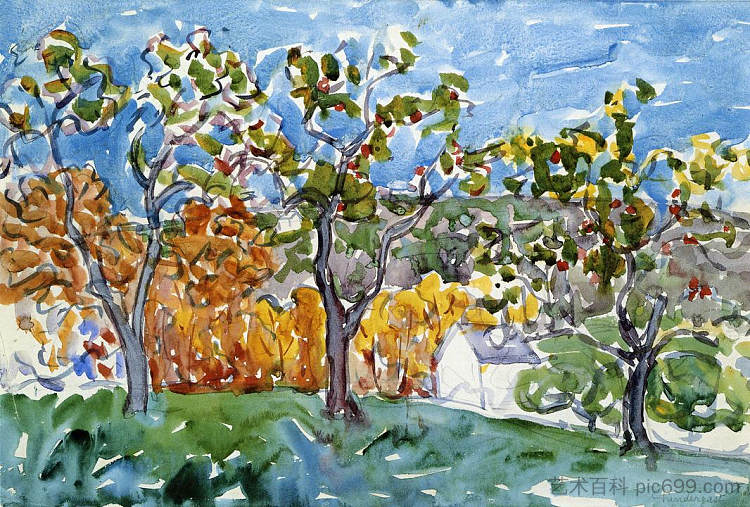 果园 The Orchard (c.1910 - c.1913),莫里斯·普雷德加斯特