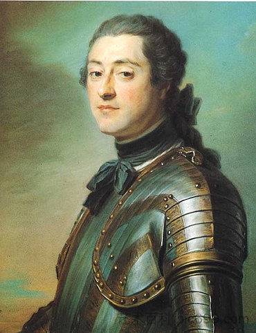 马克·勒内，沃耶·达根森侯爵，国王军队中将，骑兵总监 Marc René, Marquis de Voyer d'Argenson, Lieutenant General of the King's armies, Inspector General of Cavalry，莫里斯·昆汀·德·拉图尔