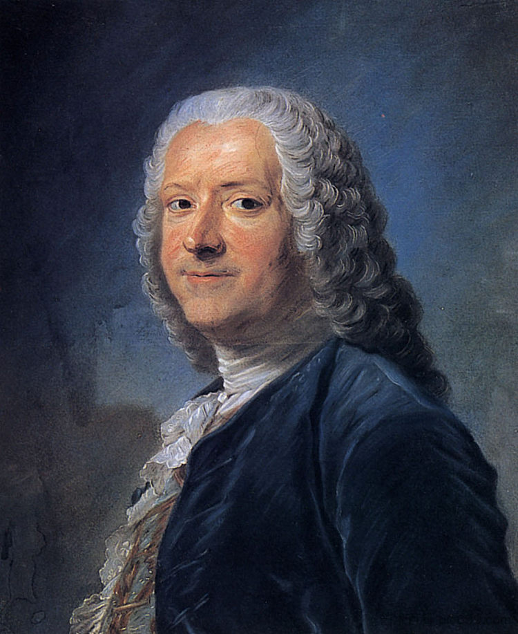亚历山大-让-约瑟夫·勒里切·德拉普普利涅尔的肖像 Portrait of Alexandre-Jean-Joseph Le Riche de La Pouplinière,莫里斯·昆汀·德·拉图尔