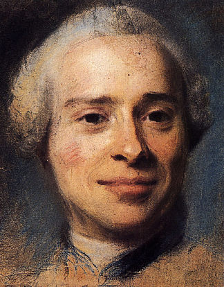 让·勒朗德·达朗贝尔的肖像 Portrait of Jean Le Rond d’Alembert (1753; France                     )，莫里斯·昆汀·德·拉图尔
