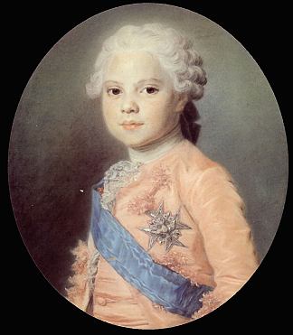法国路易肖像 Portrait of Louis of France，莫里斯·昆汀·德·拉图尔