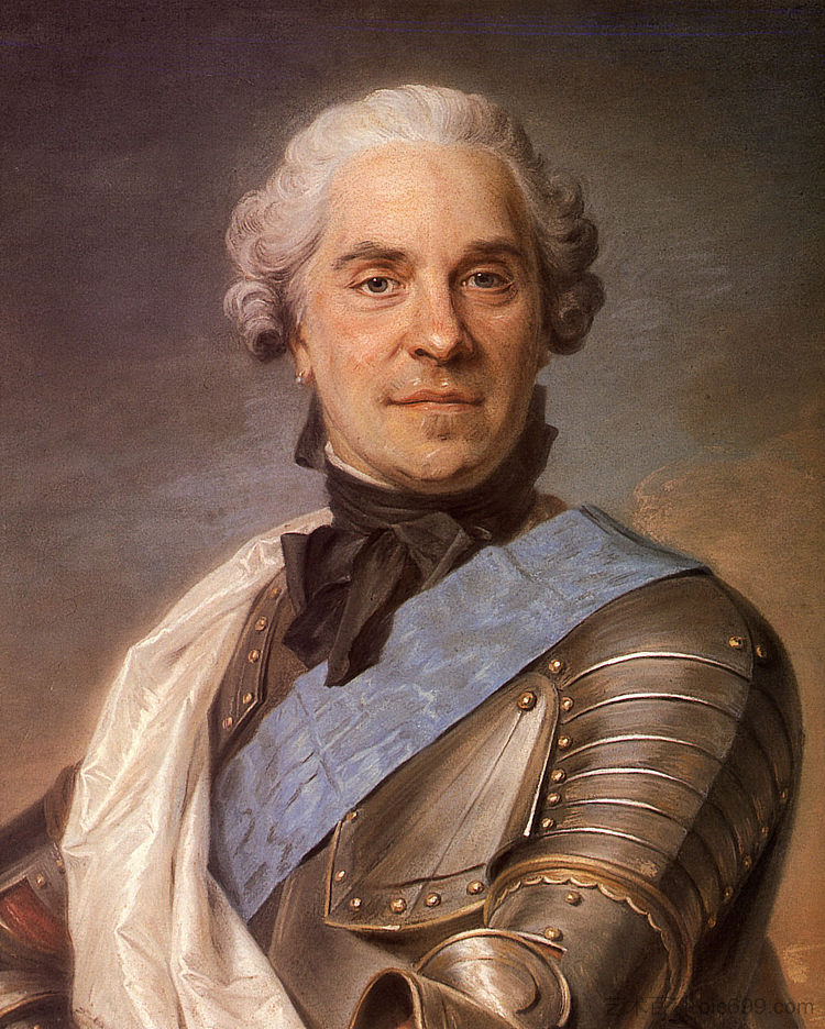 萨克森的莫里斯肖像 Portrait of Maurice of Saxony,莫里斯·昆汀·德·拉图尔