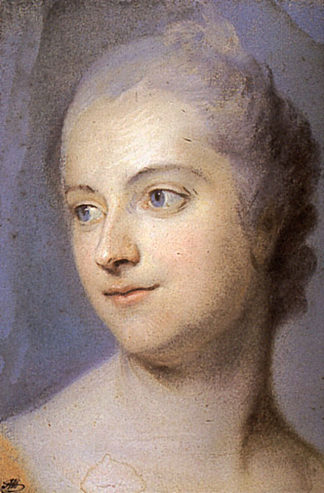 准备蓬巴杜夫人的肖像 Preparation to the portrait of Madame de Pompadour，莫里斯·昆汀·德·拉图尔