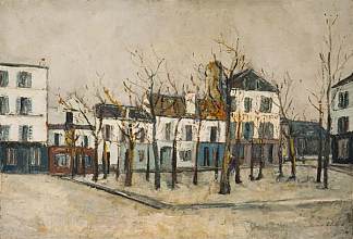 小丘广场 La Place du Tertre (c.1910)，莫里斯·郁特里罗