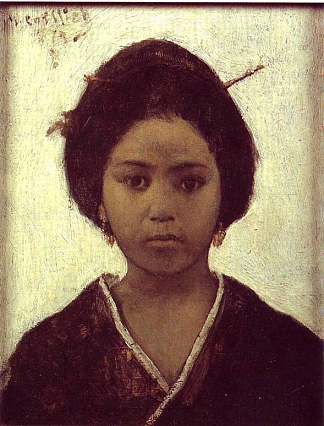 日本女人 Japanese Woman (1879)，毛里希·戈特利布
