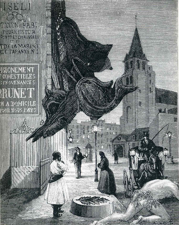 “仁慈的一周”插图 Illustration to "A Week of Kindness" (1934; Paris,France ),马克斯·恩斯特