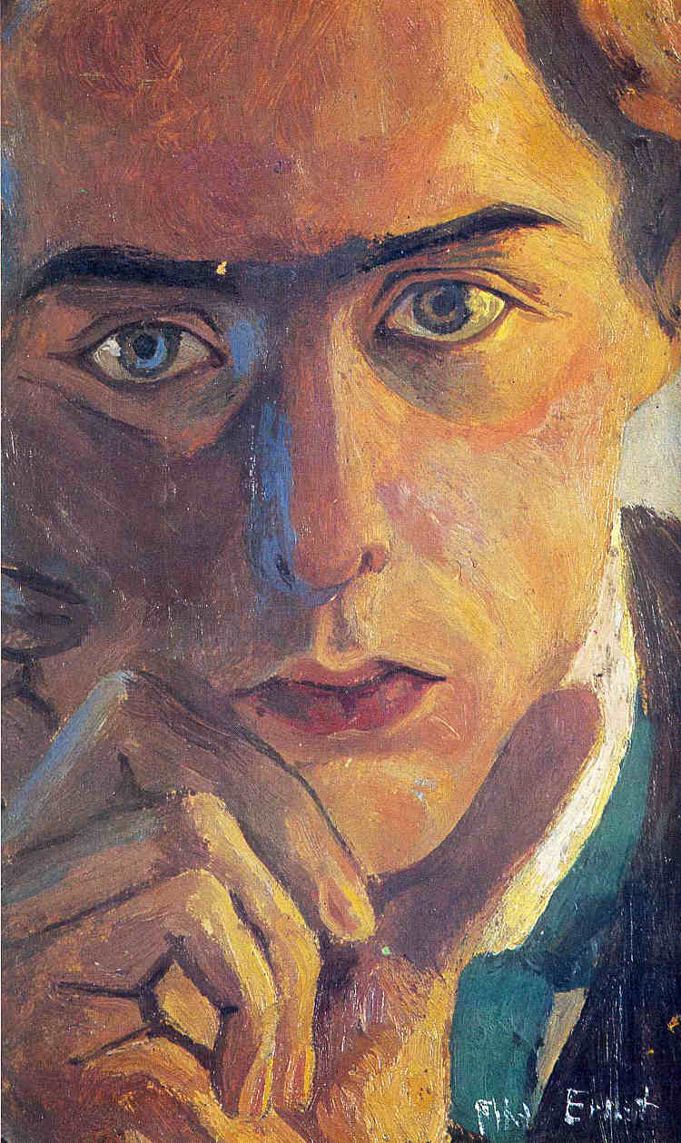 自画像 Self-Portrait (1909; Cologne / Cöln / Köln,Germany  )，马克斯·恩斯特