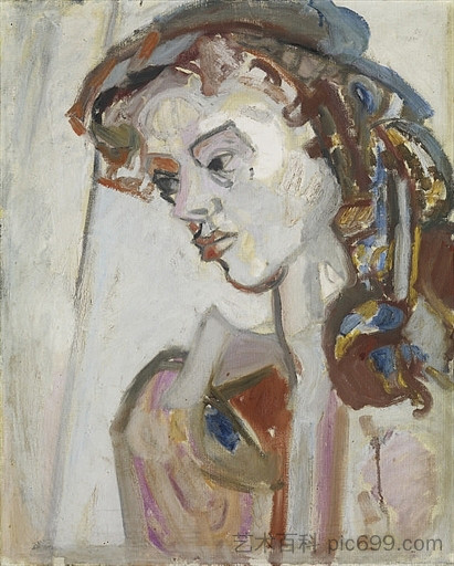 肖像玛丽亚·古伯勒 Portrait Maria Gubler (1950)，马克斯·古布勒