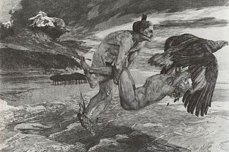 绑架普罗米修斯 Abduction of Prometheus (1894; Germany                     )，马克斯·克林格