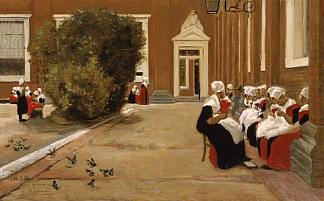 阿姆斯特丹孤儿院 Amsterdam Orphanage (1876)，马克思·利伯曼