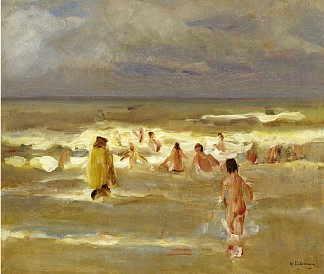 洗澡的男孩 Bathing Boys (1907)，马克思·利伯曼