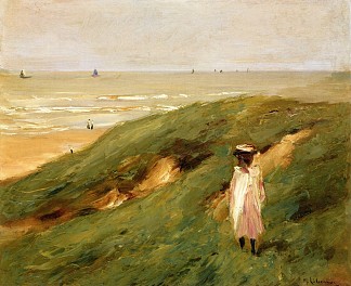 诺德韦克附近的沙丘与孩子 Dune near Nordwijk with Child (1906)，马克思·利伯曼