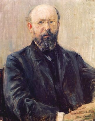 卡尔·伯恩斯坦教授的肖像 Portrait of Professor Dr. Carl Bernstein (1892)，马克思·利伯曼