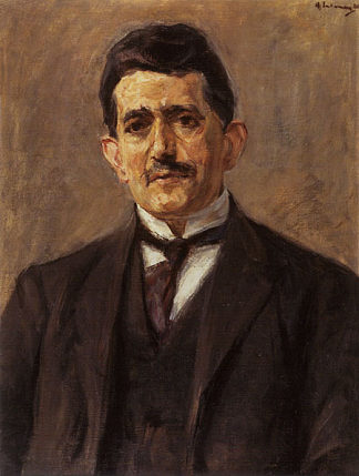 出版商布鲁诺·卡西尔的肖像 Portrait of the publisher Bruno Cassirer (1921)，马克思·利伯曼