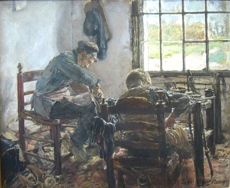 鞋匠 Shoemaker (1881)，马克思·利伯曼